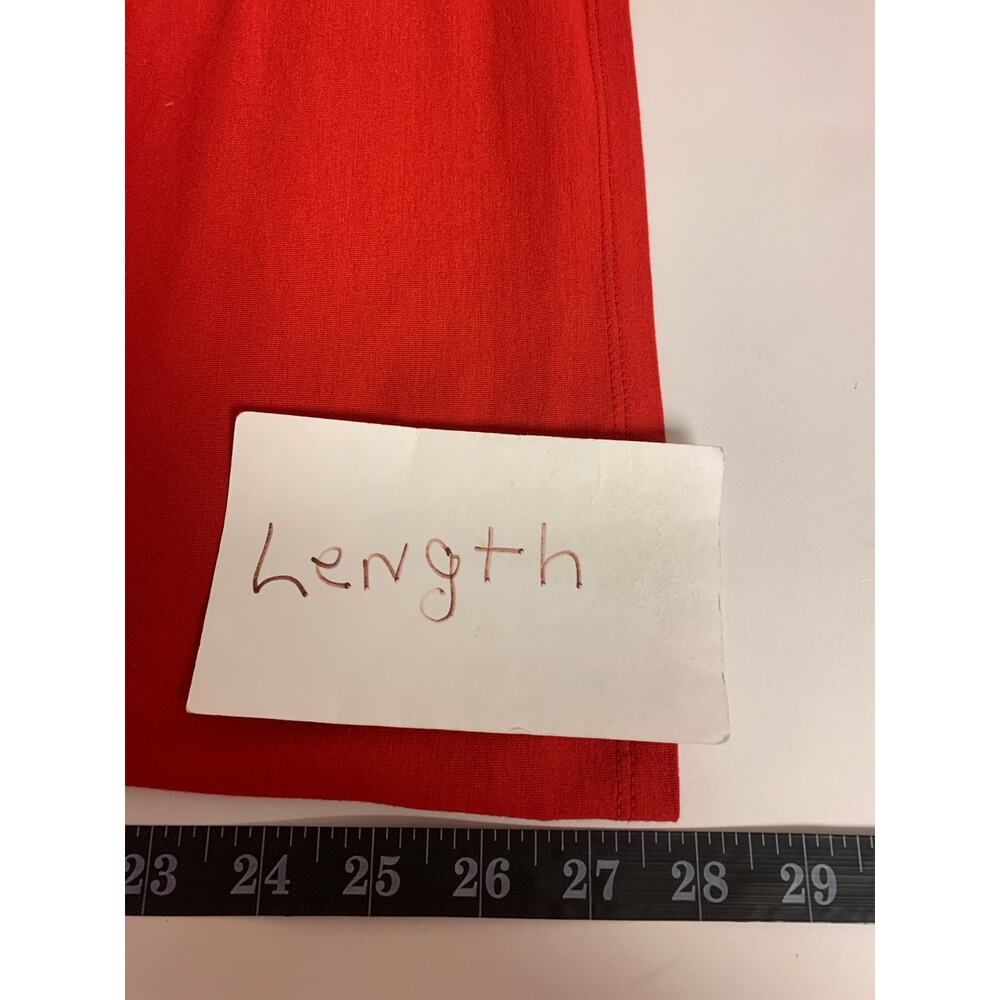 INC Top Red Sexy Simple Causal Basic Keyhole Whimsical Womens SZ XL - Picture 6 of 7